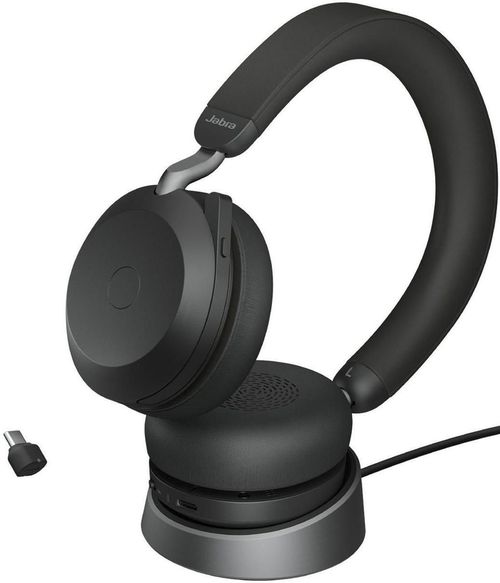купить Наушники игровые Jabra 27599-989-889 Evolve2 75, Link380/390c UC Stereo Std Black в Кишинёве 