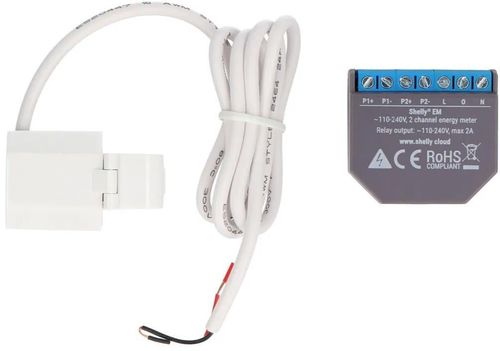 купить Выключатель электрический Shelly EM + 50A (3800235262207) в Кишинёве 