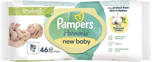 Влажные салфетки Pampers Harmonie New Baby 46 шт 