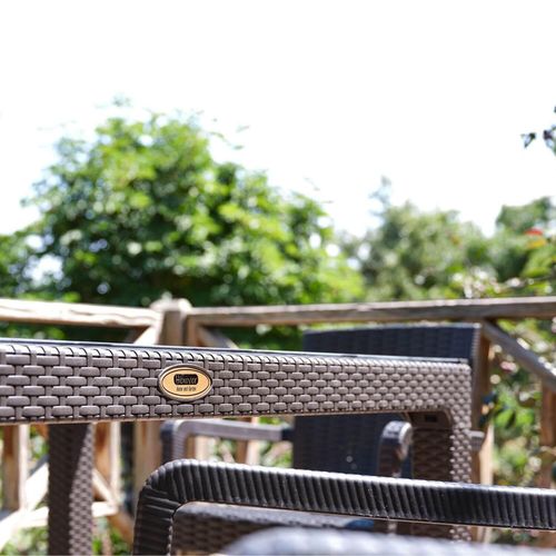 купить Садовая мебель Hydro S Стол из ротанга со стеклом, 90x90x75, Коричневый в Кишинёве 