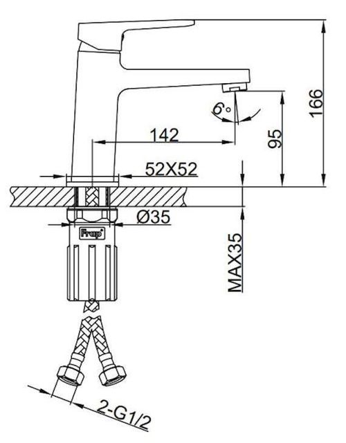 cumpără Baterie pentru bideu Frap F 1090 (lavoar) Alama în Chișinău 