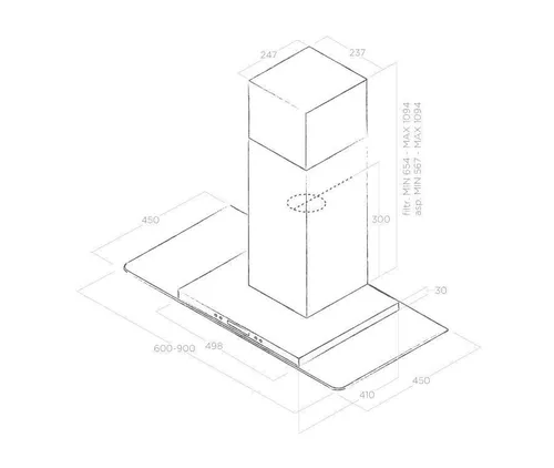 купить Вытяжка Elica Flat Glass Plus IX/A/60 в Кишинёве 