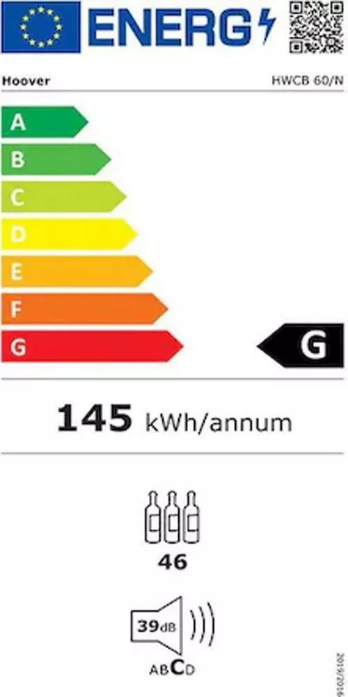 cumpără Frigider încorporabil pentru vin Hoover HWCB 60/N în Chișinău 