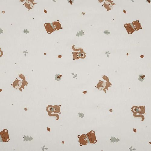 cumpără Lenjerie de pat pentru copii Premaman PCIEZ0-ECR-UNQ Paturica pe 2 parti King of Forest Ecru, 80x110cm în Chișinău 