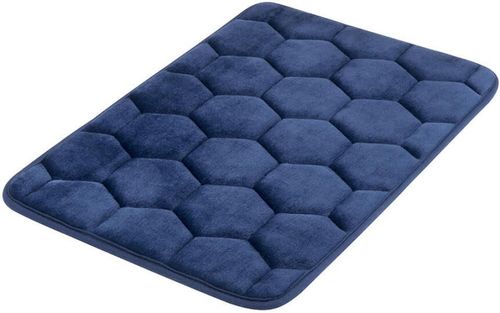 купить Коврик для ванной Bisk 07052, matase, albastru inchis, 40x60 в Кишинёве 
