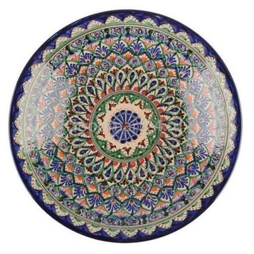 cumpără Farfurie Rishtan Ceramic Lyagan Mehrob 26cm, pictata manual, ceramica în Chișinău 