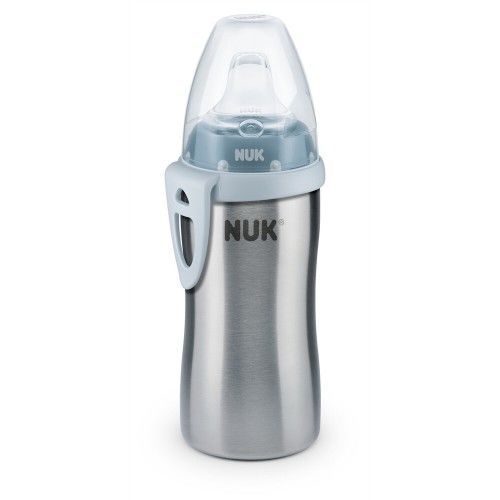 Canuta-termos NUK Active inox albastru (6 luni+) 215 ml 