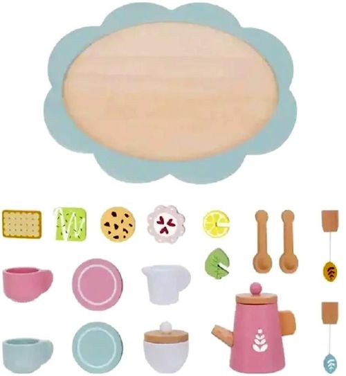 купить Игрушка Tooky Toy R25 /25 (77474) Набор деревянной посуды для кукол TJ271 в Кишинёве 