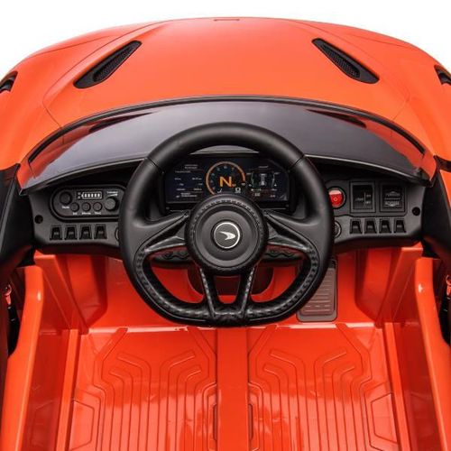 cumpără Mașină electrică pentru copii Kids car 8350093-2R_Orange McLaren 765LT, 12V7AH, scaune din piele în Chișinău 