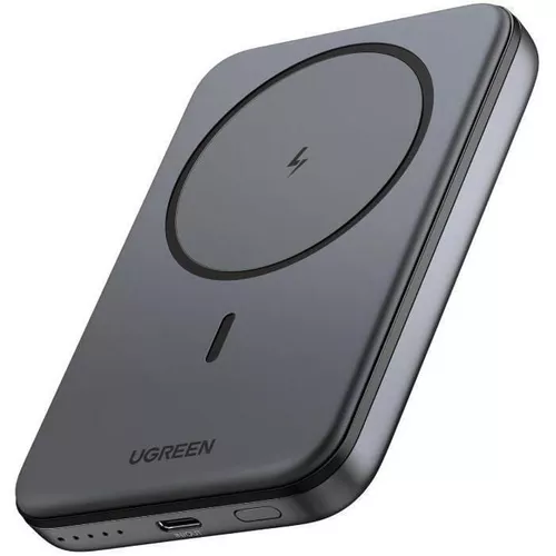 купить Аккумулятор внешний USB (Powerbank) Ugreen 25919 Mini Magnetic Wireless Qi 10000mAh, 20W, Space Grey в Кишинёве 