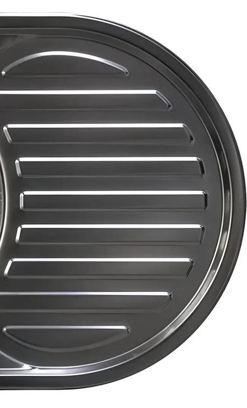 cumpără Chiuvetă bucătărie Rubano 27384 incastrabila 770x500x180mm (stânga), inox, decor-0,8mm în Chișinău 