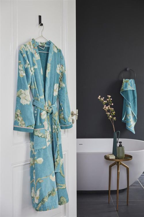 cumpără Halat Beddinghouse 228606 (Van Gogh) Blossom Bathrobe Blue XL în Chișinău 