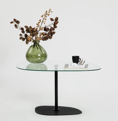 cumpără Măsuţă cafea Trendy Soho, Transparent, Negru în Chișinău 