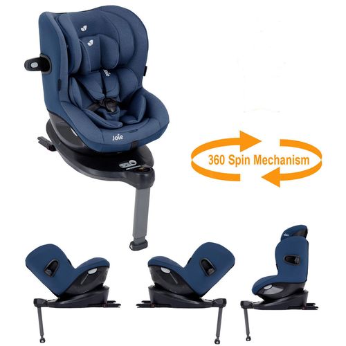 Scaun auto rotativ cu Isofix Joie Spin 360° Deep Sea (0-18 kg) 