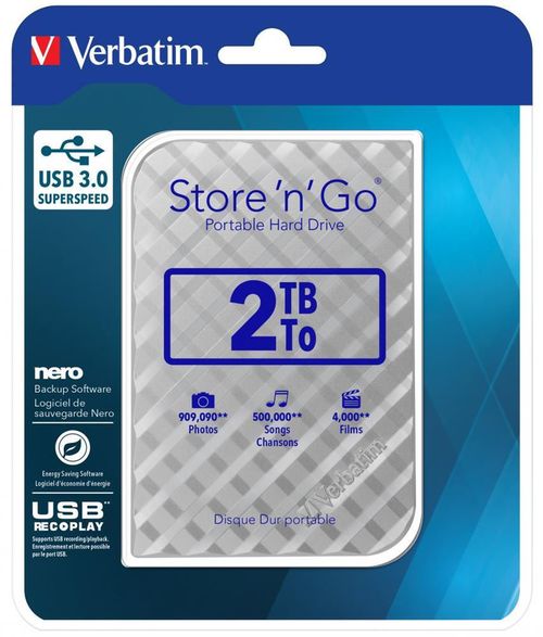 купить Жесткий диск HDD внешний Verbatim VER_53198 2.0TB (USB3.0) в Кишинёве 
