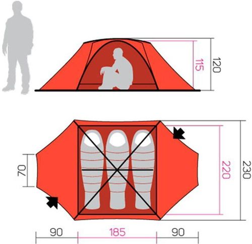 купить Палатка Hannah Covert 3 WS thyme/dark shadow в Кишинёве 
