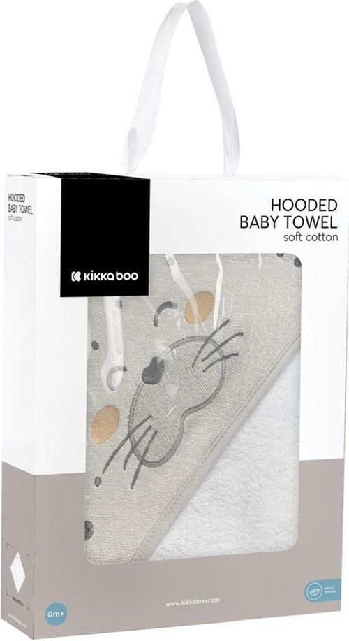 cumpără Accesoriu pentru baie Kikka Boo 31104010071 Prosop cu gluga Terry Seally Me, 90x90cm în Chișinău 