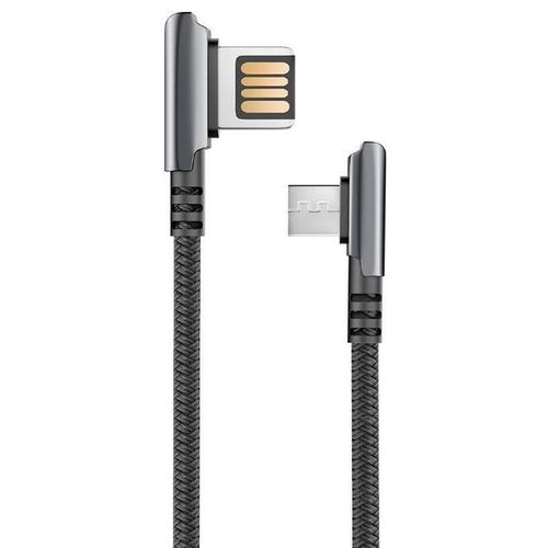 купить Кабель для моб. устройства Partner 39481 HANDY 2.1A USB 2.0 - microUSB 1.2м Black в Кишинёве 