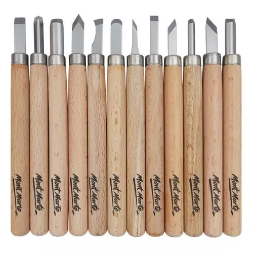 купить Набор для творчества Mont Marte MMSP0023 Set pt sculptura in lemn Wood Carving 12buc в Кишинёве 