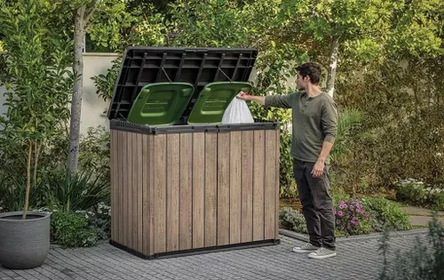 cumpără Căsuţă de grădină Keter 57683 Deco SIO Darwin 1150L, 141x82x120cm, frasin în Chișinău 