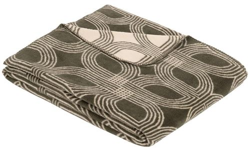 cumpără Textile de casă Ibena 3434/700 Jacquard Decke Cagliari Green/nature în Chișinău 