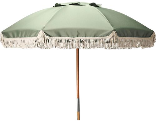 cumpără Umbrelă de gradină Promstore 33792 Umbrela de soare cu franjuri D180cm, H200cm, lemn în Chișinău 