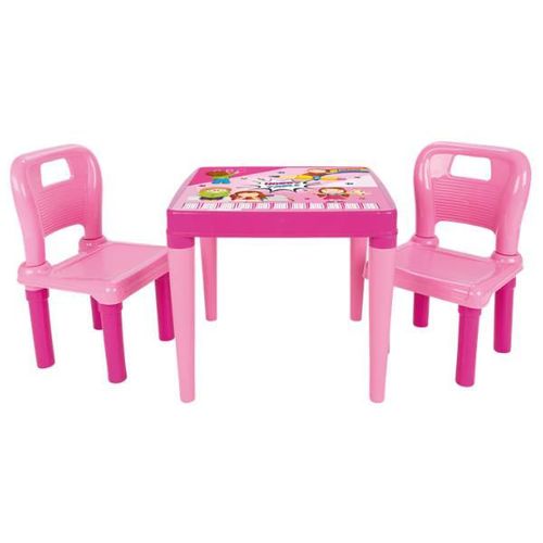 cumpără Set de mobilier pentru copii Pilsan 03414Pink Masa si 2 scaunele, roz în Chișinău 
