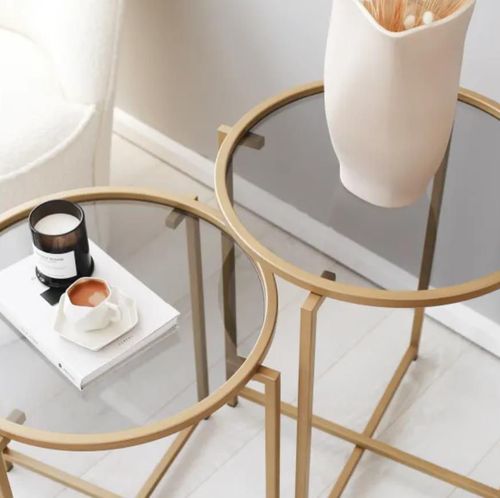 купить Журнальный столик Trendy S407U, Aur 50x60x50cm в Кишинёве 