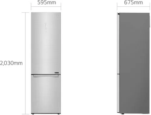 купить Холодильник с нижней морозильной камерой LG GW-B509PSAP DoorCooling+ в Кишинёве 