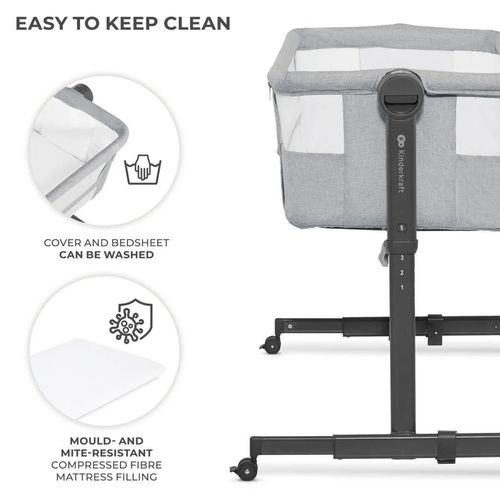 купить Манеж KinderKraft Neste Up2 KLNEUP02LGR0000 Light Grey в Кишинёве 