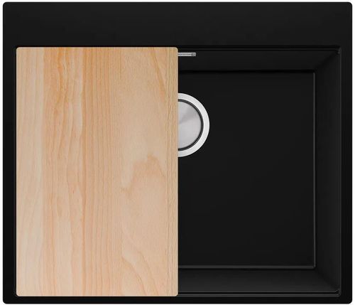 купить Мойка кухонная Primagran Oslo 60 Top Black + accesorii 530x580 MONKC в Кишинёве 