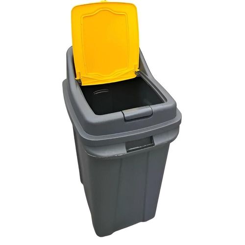 купить Урна для мусора Hydro S reciclare cu capac, pentru plastic, 70 L 0430537 в Кишинёве 