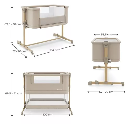 cumpără Leagăn KinderKraft KLNEEGR2BEG0000 Nestee Grow 2 beige wood în Chișinău 