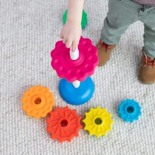 купить Игрушка Essa 8703-1 Piramida Curcubeu cu 5 inele в Кишинёве 