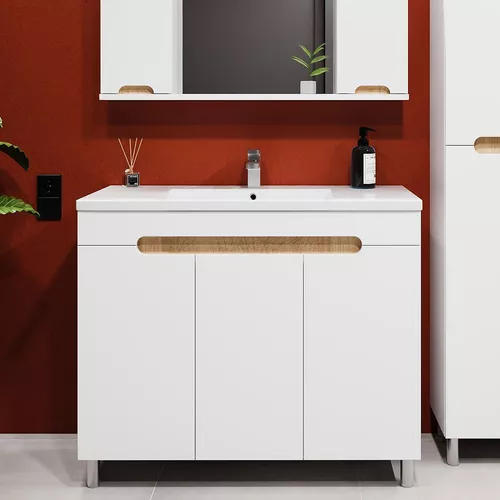 cumpără Dulap pentru lavoar Bayro Etna Duo под умыв. Argo 1000 белый мат în Chișinău 