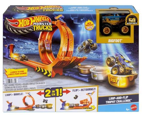 cumpără Mașină Hot Wheels JBX64 Monster Trucks Loop-And-Flip Trophy Challenge în Chișinău 