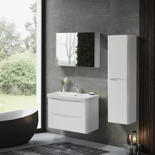 купить Зеркало для ванной Martat Zen 80cm (white) (15528) в Кишинёве 