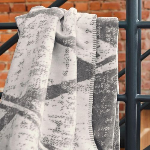 cumpără Textile de casă Ibena 2932/800 Jacquard Decke Kanata Grey/white în Chișinău 