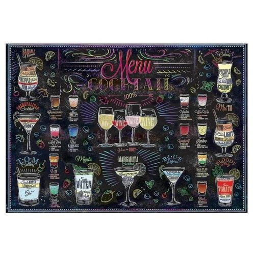 купить Пазл Trefl 37452 Puzzle 500. Cocktail menu в Кишинёве 