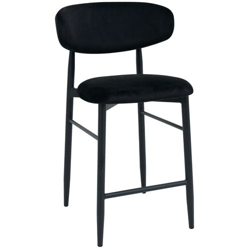 cumpără Scaun de bar Deco Bar Meridian Catifea Black (HLR66)+Black Legs în Chișinău 