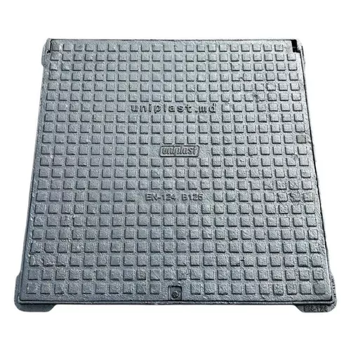 cumpără Accesoriu pentru casă Uniplast 16005, capac cu rama patrata din fonta 700x700 mm EN124 B125 (730 x 730 mm, H=37 mm) în Chișinău 