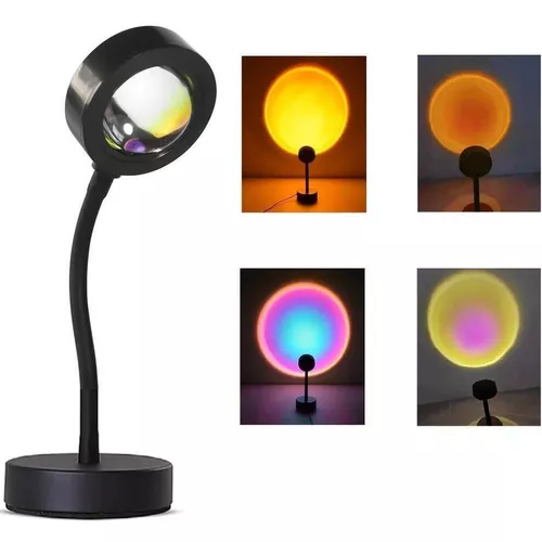 cumpără Iluminat decorativ Helmet Sunset Projection Lamp 360 Degree Rotating LED Light, Mix Color în Chișinău 