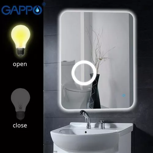 cumpără Oglindă baie Gappo LED G 602 60x80 cm cu mini în Chișinău 