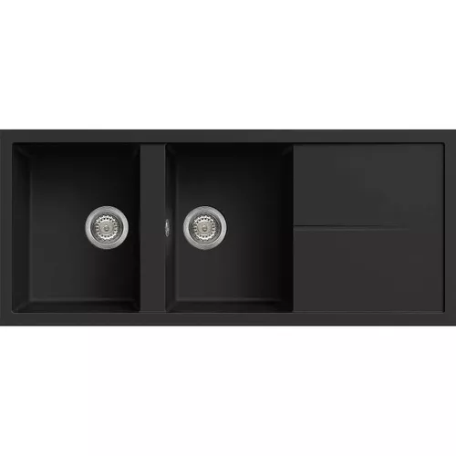 купить Мойка кухонная Elleci UNICO 500 (1116x500 mm) 40 FULL BLACK в Кишинёве 