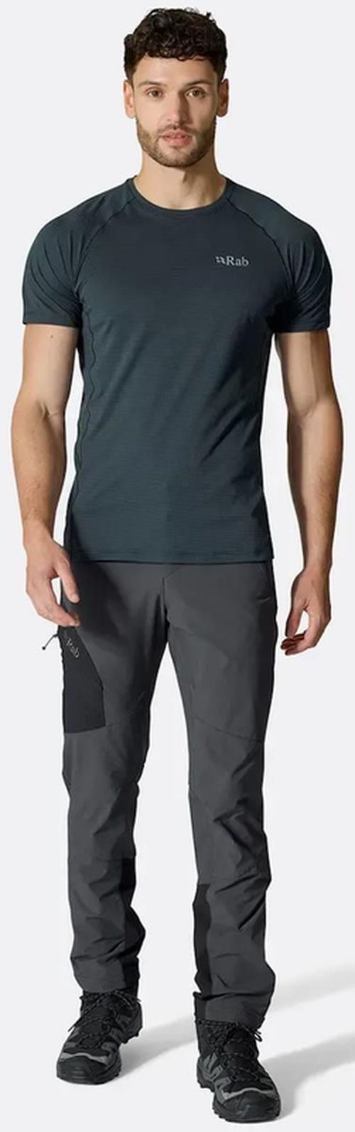 cumpără Îmbrăcăminte sport Rab Pantaloni barbati Ascendor Anthracite L/34 Regular Leg (QFW-05-ANT-34-RG) în Chișinău 