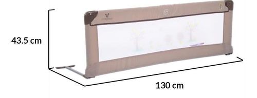 купить Кровать детская Cangaroo Bed Rail Beige барьер для кроватки в Кишинёве 