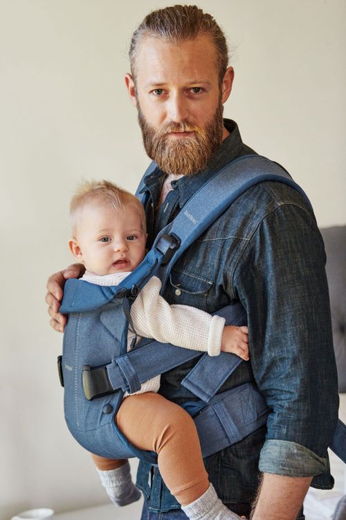 Анатомический  рюкзак-кенгуру BabyBjorn One Denim Midnight Blue 