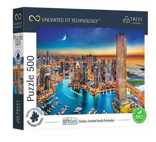 купить Пазл Trefl 37455 Wooden puzzle. Dubai, 500el в Кишинёве 