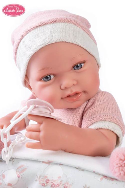 cumpără Păpușă Antonio Juan 50159 bebelus Pipa in haine roz, in sac de dormit cu iepurasi, 48312 în Chișinău 