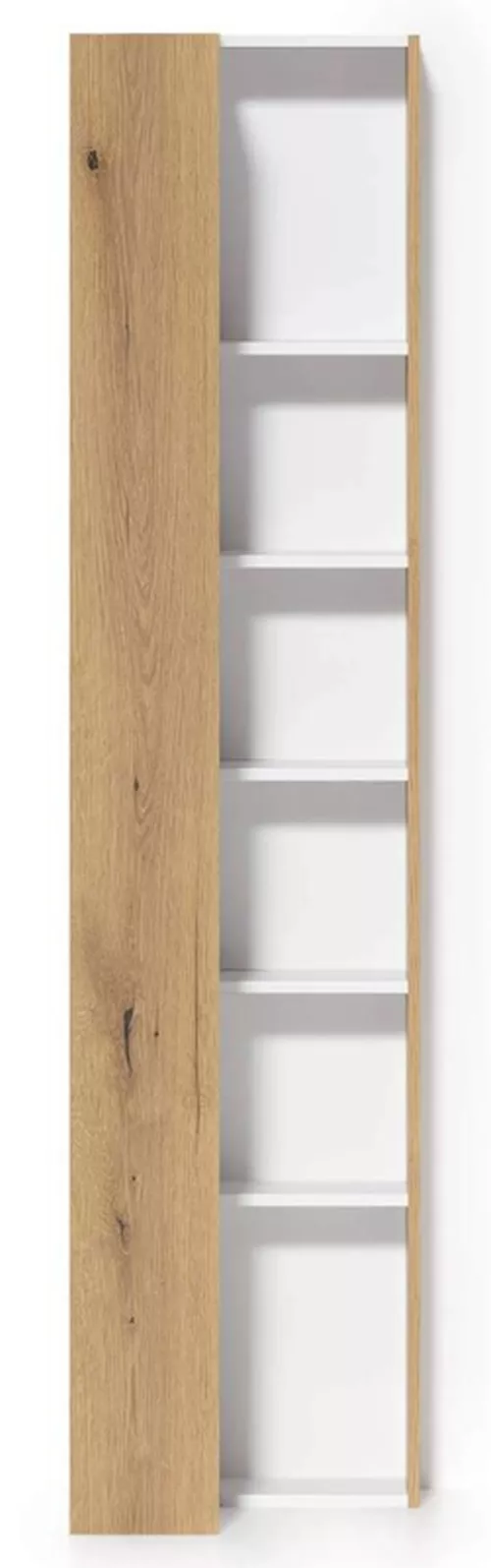 cumpără Raft de birou Fabrik Home Hardy угловой (520x2000x520) Дуб эвок/Белый în Chișinău 